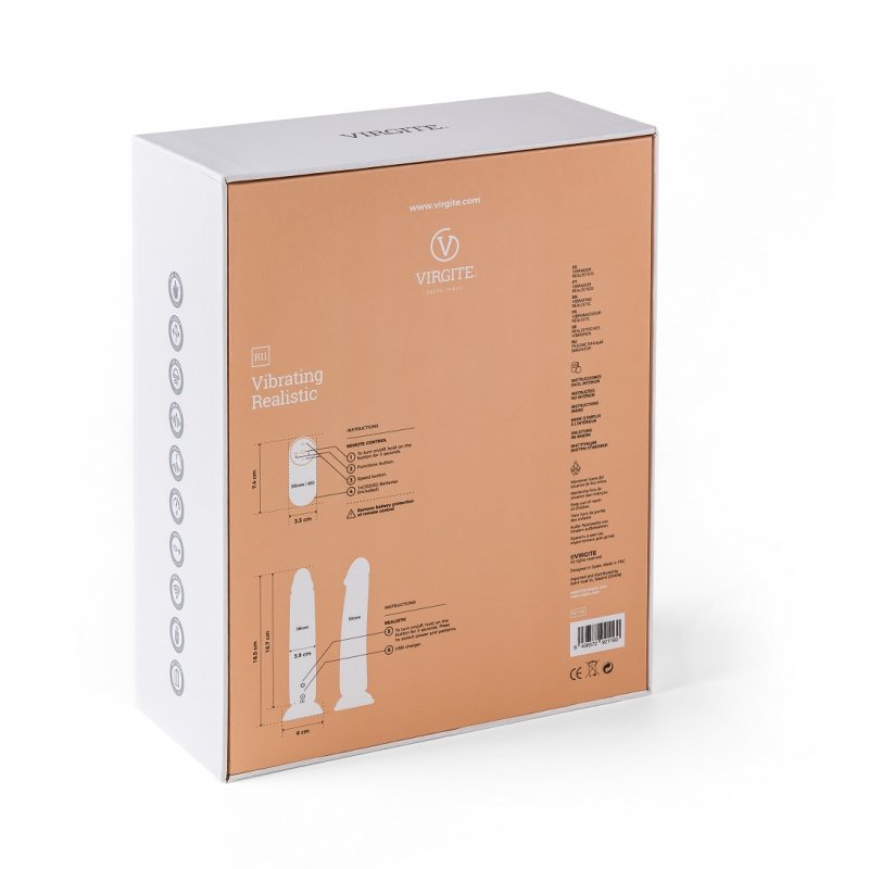 VIBRATORE REALISTICO R11" ROSA 14,4 CM CON TELECOMANDO"