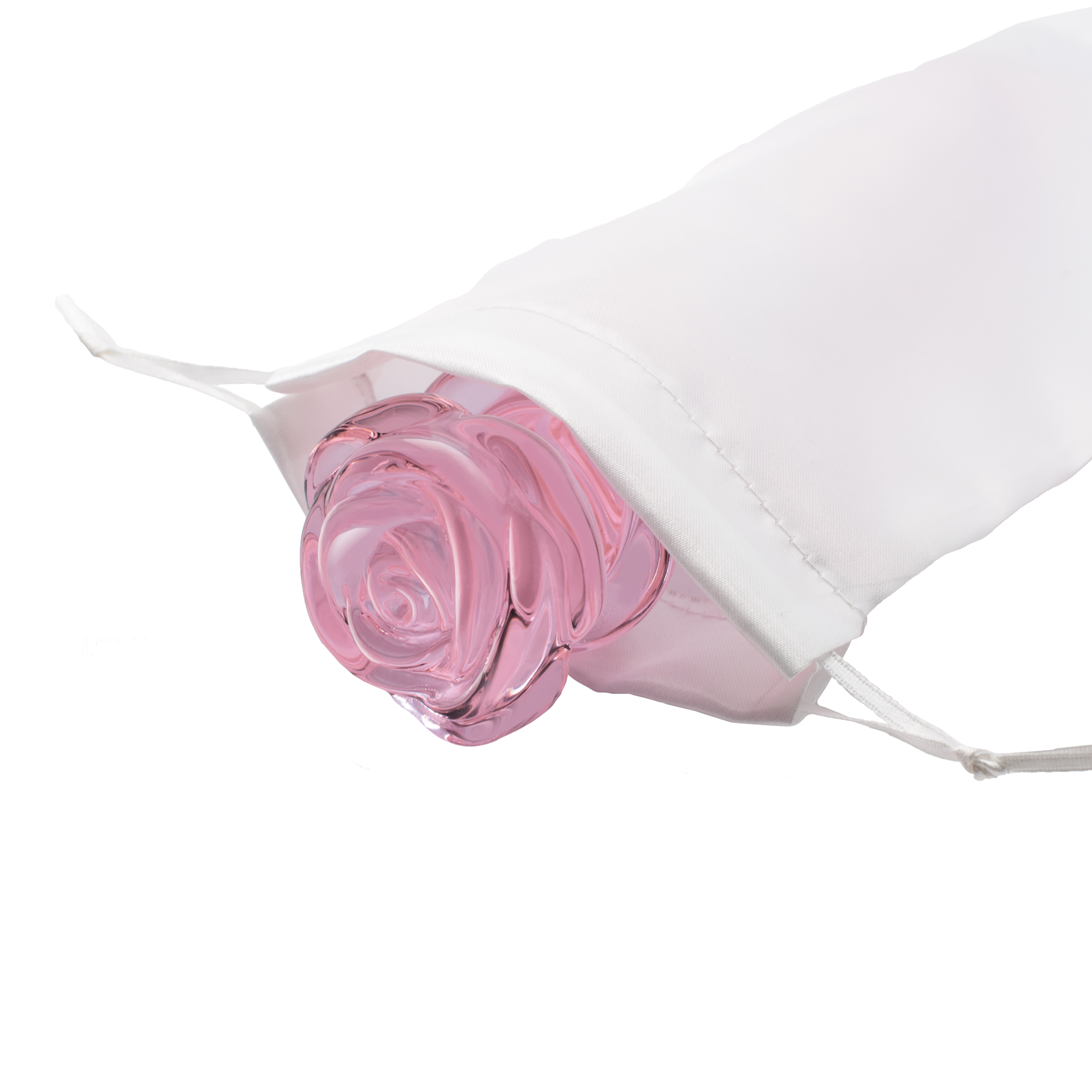 DILDO G-SPOT IN VETRO ROSA GLASS